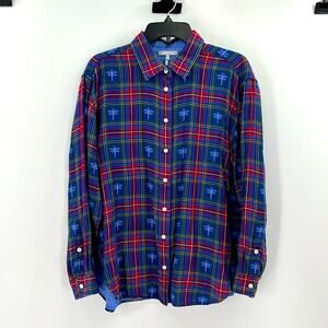 Hinson Wu Women's Halsey Long Sleeve Dragonfly Tartan Shirt - Large